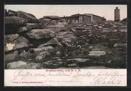 AK Brocken, Hotel und Aussichtsturm