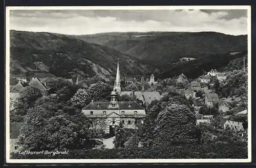 AK Burgbrohl, Blick auf die Kirche