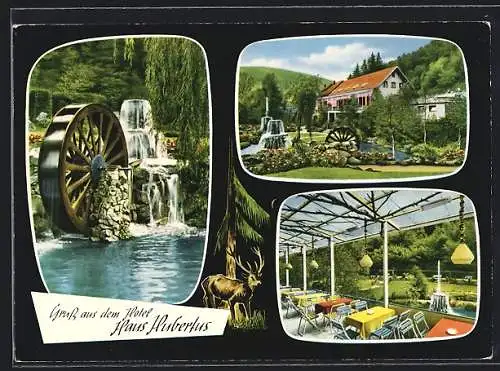 AK Riedener Mühle / Eifel, Hotel Haus Hubertus