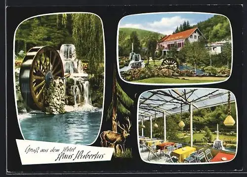 AK Riedener Mühle / Eifel, Hotel Haus Hubertus