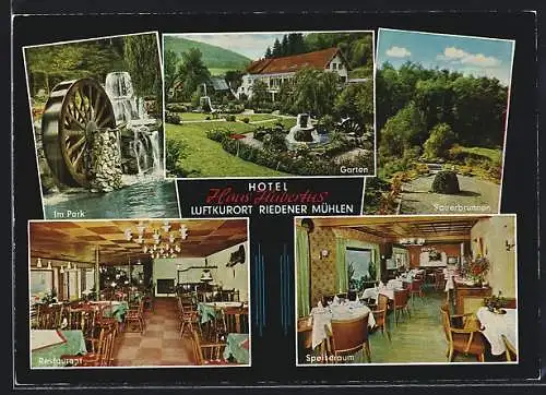 AK Riedener Mühlen / Eifel, Hotel Haus Hubertus
