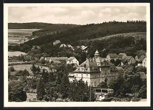 AK Kempenich / Eifel, Ortsansicht mit Marienburg