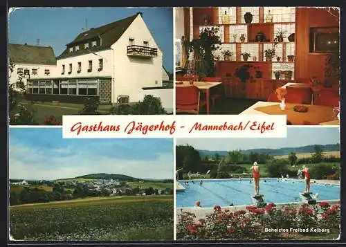 AK Mannebach / Eifel, Gasthaus Jägerhof