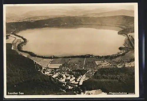 AK Glees, Fliegeraufnahme vom Lacher See