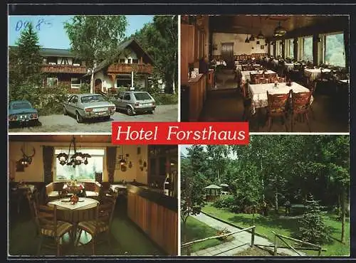 AK Riedener Mühlen / Eifel, Hotel-Restaurant Forsthaus