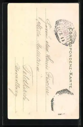 Künstler-AK F.A.C.M. Reisch: Meran, Die Zenoburg im Frühling