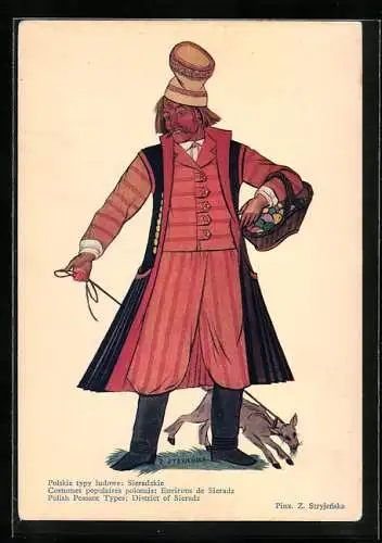 Künstler-AK Zofia Stryjenska: Polish Peasant Types: District of Sieradz