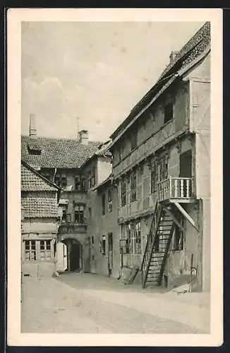 AK Braunschweig, Hof der ehemanligen Nationalbrauerei an der Wendenstrasse 5