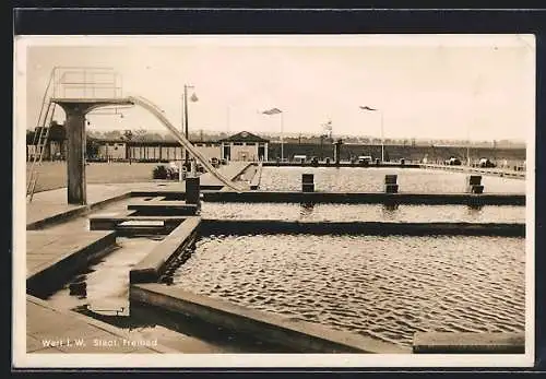 AK Werl i. W., Städt. Freibad