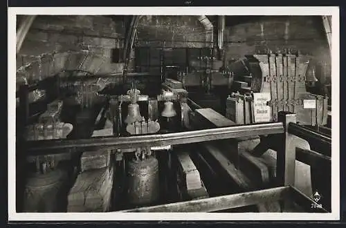 AK Freiburg i. Br., Das Münster U. L. F., Der Glockenstuhl