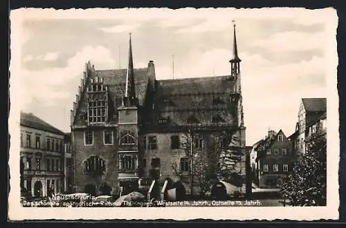 AK Neustadt /Orla, Spätgotisches Rathaus