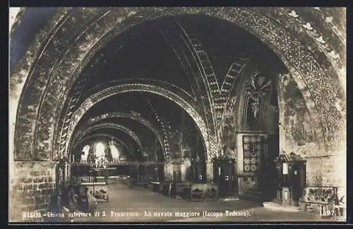 AK Assisi, Chiesa di S. Francesco, La navata maggiore, Iacopo Tedesco
