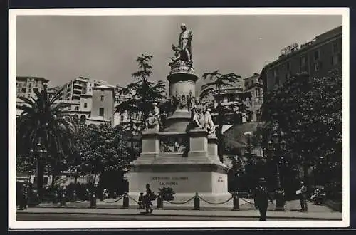 AK Genua, Columbus-Denkmal
