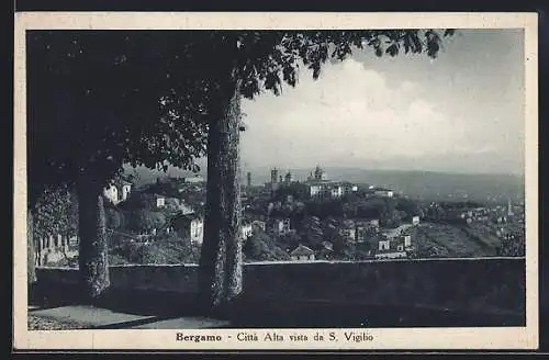 AK Bergamo, Città Alta vista da S. Vigilio