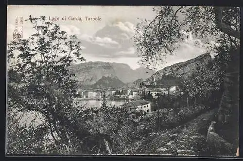 AK Torbole /Lago di Garda, Blick auf See und Ort