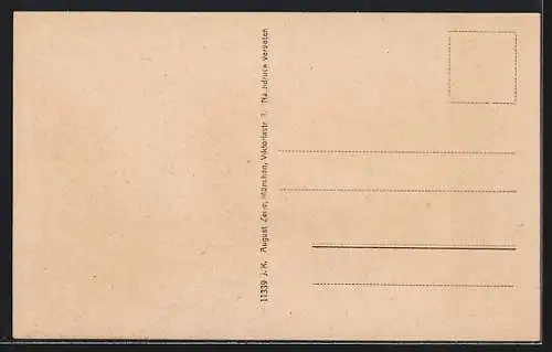 AK Ettal, Blick gegen Oberau