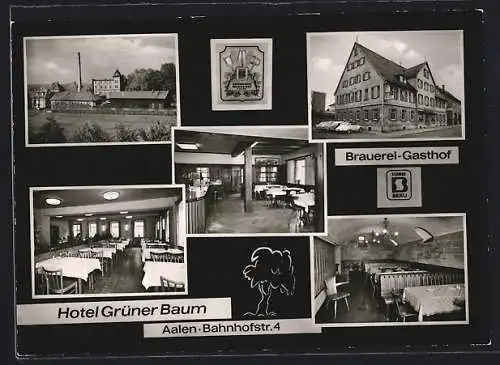 AK Aalen, Hotel Grüner Baum, Bahnhofstr. 4