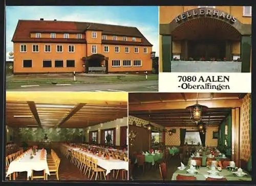 AK Aalen-Oberalfingen, Gasthof Kellerhaus, Innenansicht