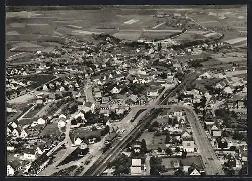 AK Sohren im Hunsrück, Teilansicht vom Flugzeug aus