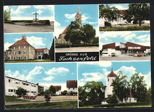 AK Fachsenfeld, Denkmal, Kirche und Schule