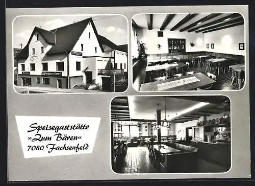 AK Fachsenfeld, Speisegaststätte zum Bären, Wasseralfingerstrasse 11