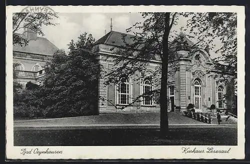 AK Bad Oeynhausen, Kurhaus, Blick auf den Lesesaal