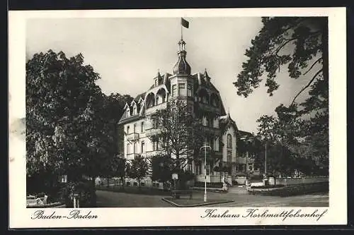 AK Baden-Baden, Hotel Kurhaus Korbmattfelsenhof