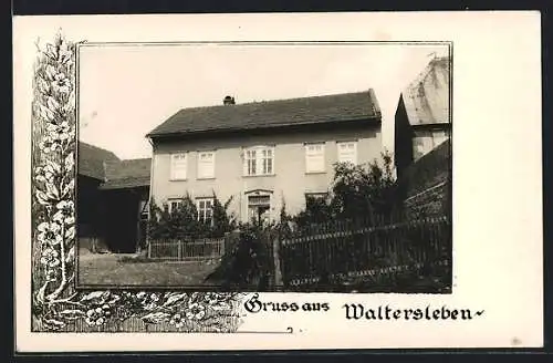 AK Waltersleben, Blick auf ein Haus