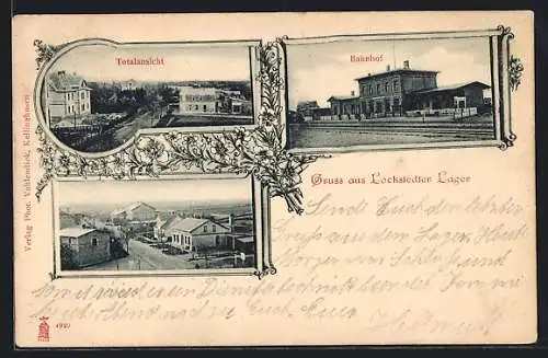 AK Lockstedt, Lager, Bahnhof, Totalansicht
