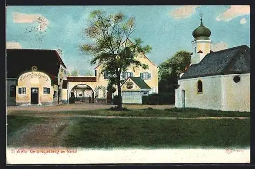 AK Geiselgasteig, Gasthaus zur Einkehr