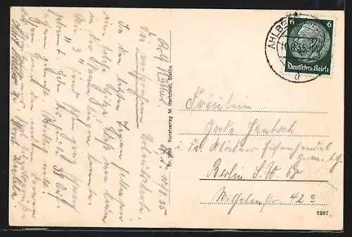 AK Ahlbeck /Ostsee, Seebrücke mit Flugzeug