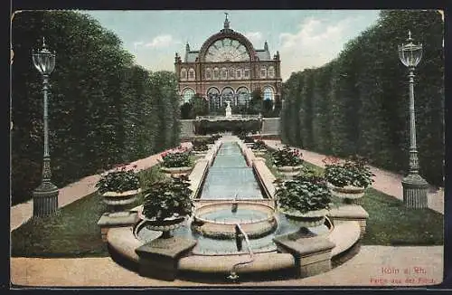 AK Köln-Riehl, Partie aus der Flora