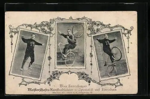 AK Max Enzesberger, Meisterschafts-Kunstradfahrer