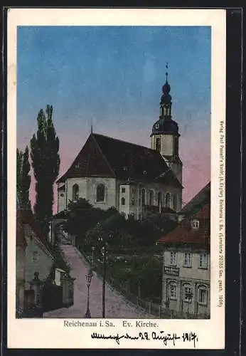 AK Reichenau i. Sa., Evangelische Kirche