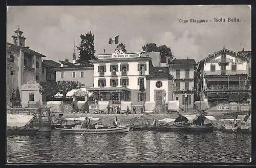 AK Isola Bella / Lago Maggiore, Hotel-Restaurant du Dauphin und Ristorante del Vapore