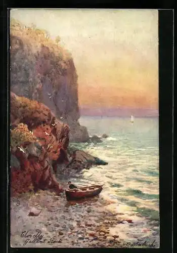 Künstler-AK Raphael Tuck & Sons Nr. 7464: Clovelly, Gallant Rock
