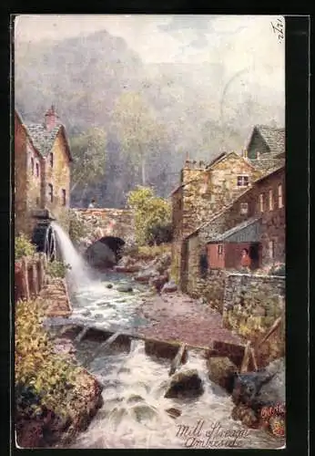 Künstler-AK Raphael Tuck & Sons Nr. 7287: Ambleside, Mill Stream