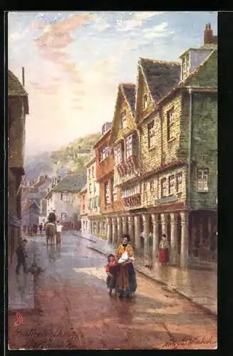 Künstler-AK Raphael Tuck & Sons Nr. 6265: Dartmouth, Butterwalk