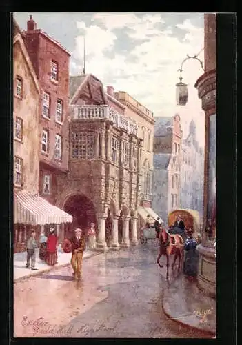 Künstler-AK Raphael Tuck & Sons Nr. 7013: Exeter, The Guildhall