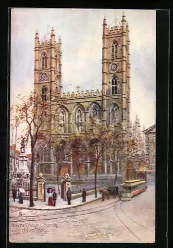 Künstler-AK Raphael Tuck & Sons Nr. 7385: Montreal, Notre Dame-Church
