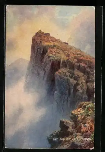 Künstler-AK Raphael Tuck & Sons Nr.7877: The Summit of Snowdon
