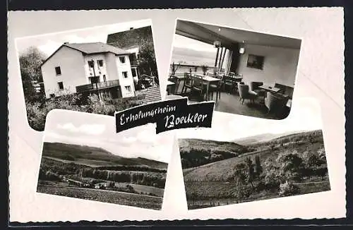 AK Meiborssen über Holzminden, Hotel Erholungsheim Boeckler