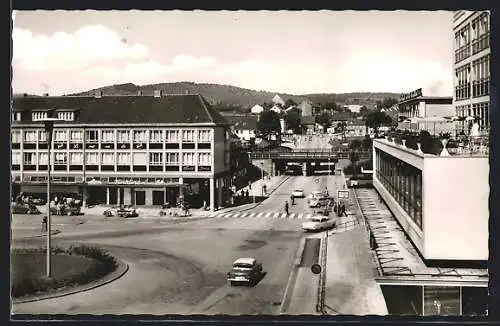AK Salzgitter-Bad, Strassenpartie am Schützenplatz