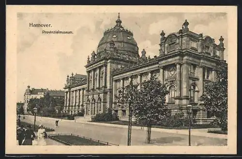 AK Hannover, Provinzialmuseum im Sonnenschein