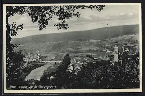 AK Bollendorf, Ortsansicht von der Burg aus
