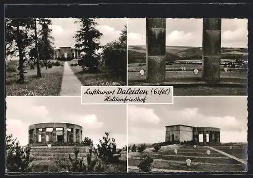 AK Daleiden, verschiedene Ansichten vom Heldenfriedhof