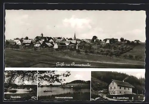 AK Pommertsweiler, Ev. Jugendheim, Neumühle, Hammerschmiede