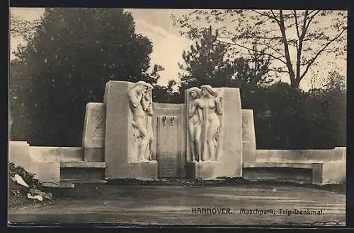 AK Hannover, Trip-Denkmal im Maschpark