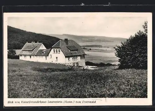 AK Lauenstein /Hann., Naturfreundehaus mit Osterwald-Blick