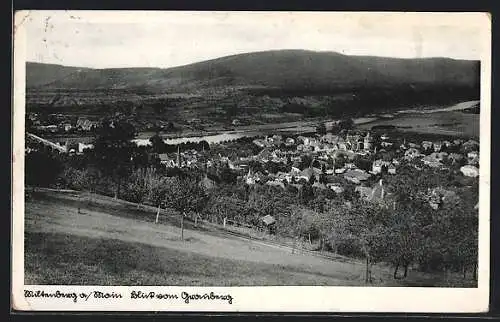 AK Miltenberg /Main, Blick vom Grauberg auf den Ort